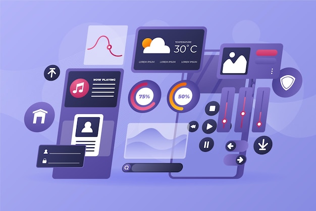Fondo degradado ui / ux