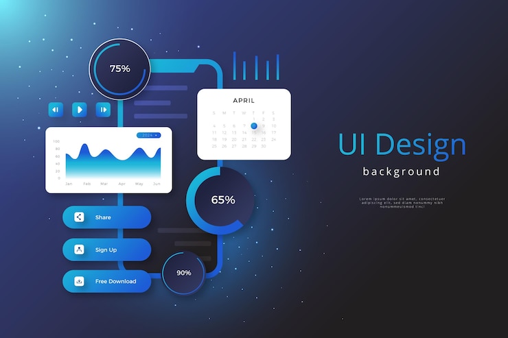 Vector gratuito fondo degradado ui / ux