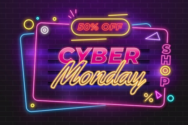 Fondo degradado para venta de cyber monday