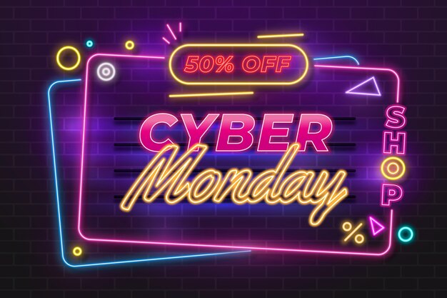 Fondo degradado para venta de cyber monday