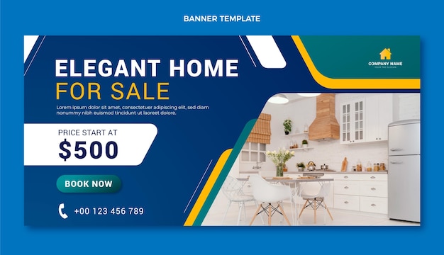 Fondo degradado de venta inmobiliaria