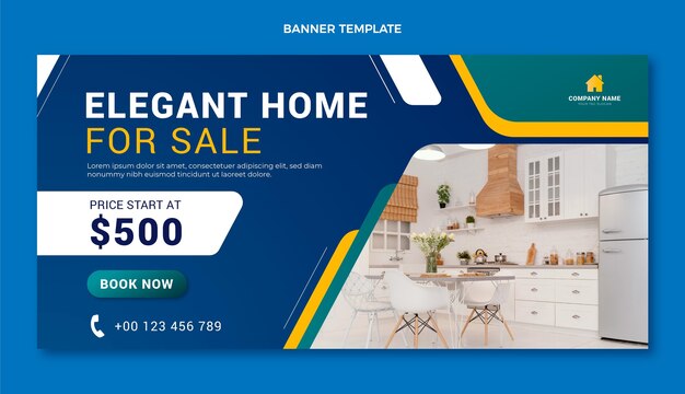 Fondo degradado de venta inmobiliaria