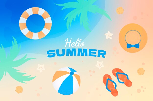 Fondo degradado de verano