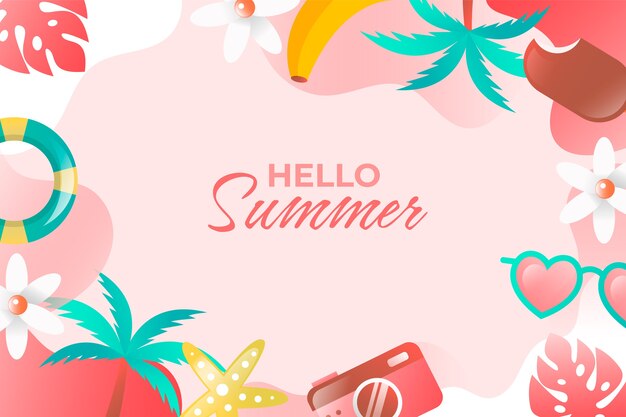 Fondo degradado de verano