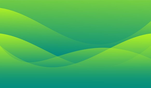 Fondo degradado verde diseño moderno forma de onda