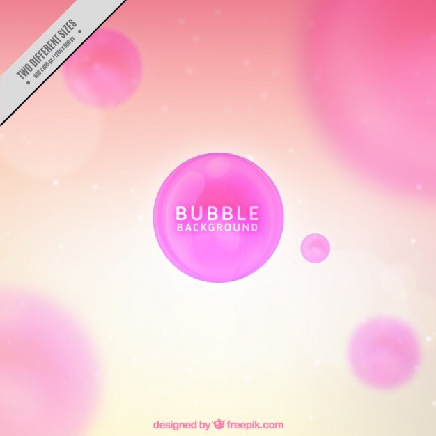 Vector gratuito fondo desenfocado con burbujas rosas