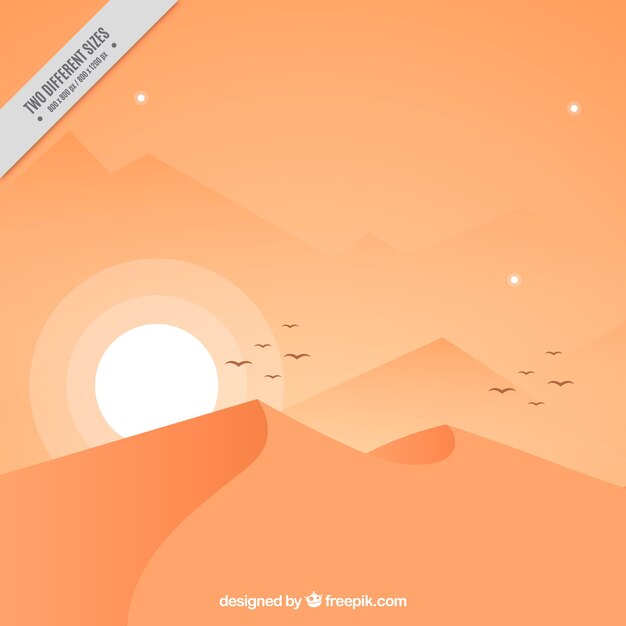 Fondo de desierto al atardecer