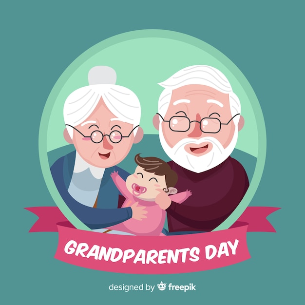 Vector gratuito fondo del día de los abuelos