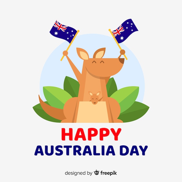 Vector gratuito fondo del día de australia