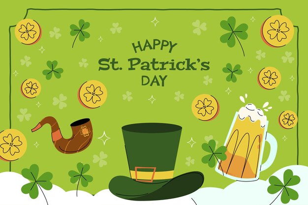 El fondo del día de Flat St. Patrick