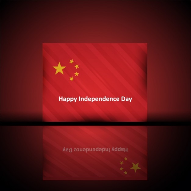 Vector gratuito fondo para el día de la independencia de china