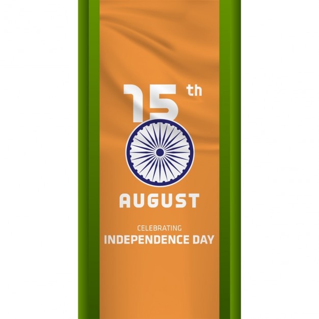 Vector gratuito fondo del día de independencia de india