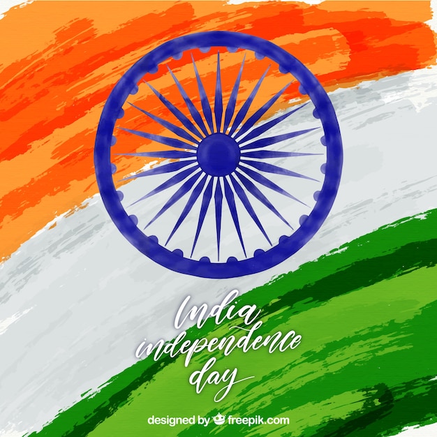Vector gratuito fondo del día de independencia de la india