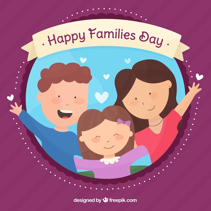 Vector gratuito fondo del día internacional de la familia 