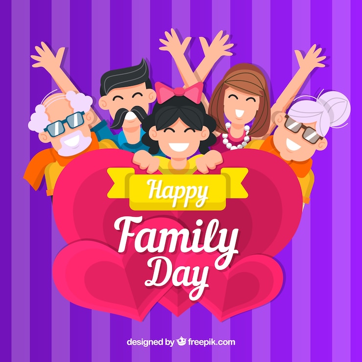 Vector gratuito fondo del día internacional de la familia 