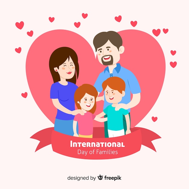 Vector gratuito fondo del día internacional de la familia