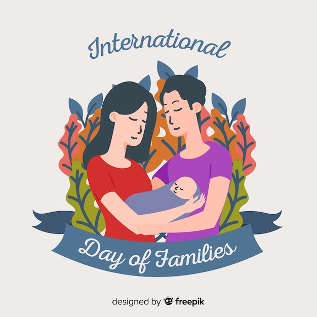 Vector gratuito fondo del día internacional de la familia