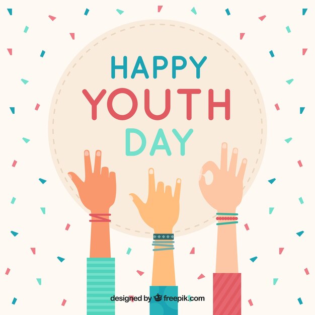 Fondo del día de la juventud 