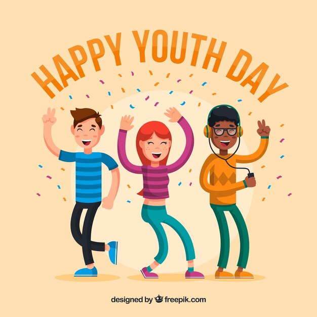 Fondo del día de la juventud 