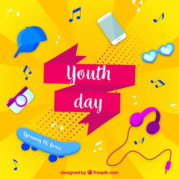 Fondo del día de la juventud 