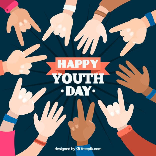 Fondo del día de la juventud 