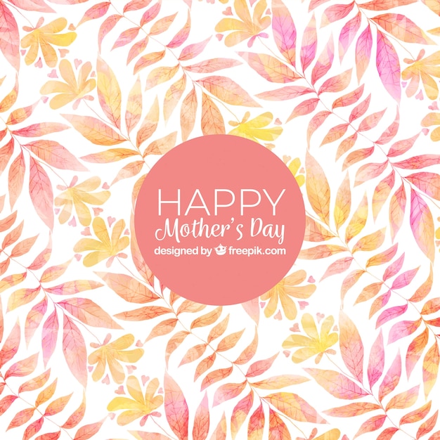 Vector gratuito fondo del día de la madre con flores coloridas