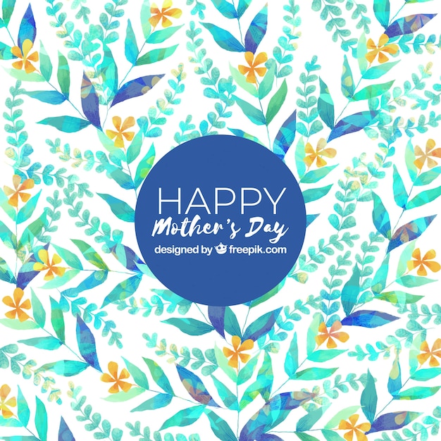 Vector gratuito fondo del día de la madre con flores coloridas