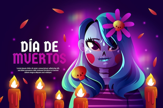 Fondo del dia de los muertos