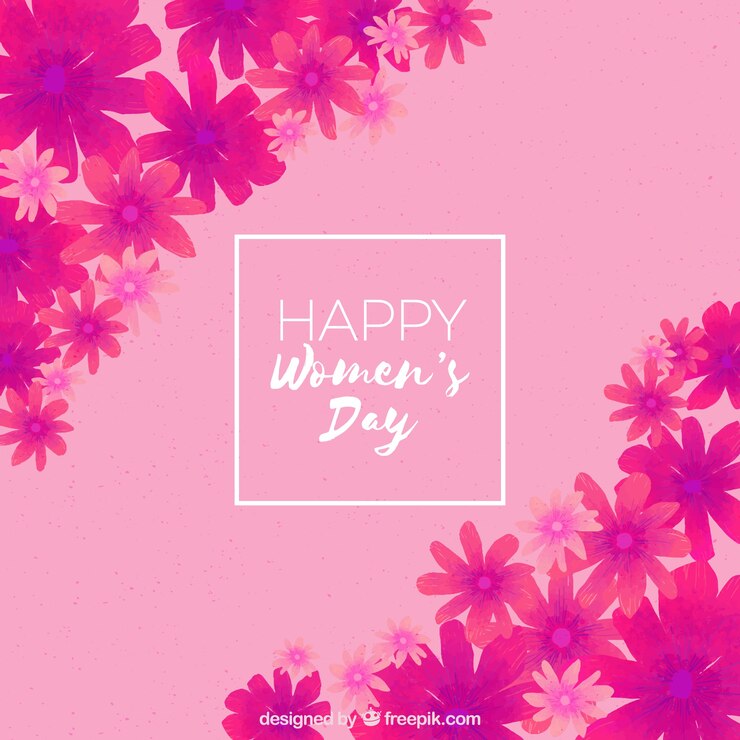 Vector gratuito fondo del día de la mujer en acuarela