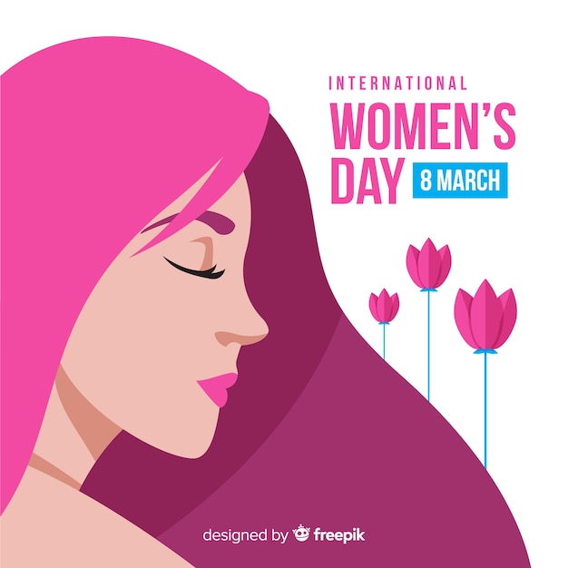 Vector gratuito fondo del día de la mujer