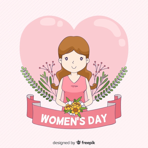 Vector gratuito fondo del día de la mujer