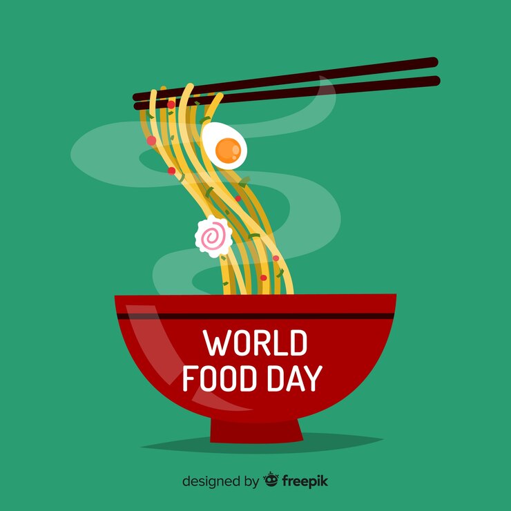 Vector gratuito fondo del día mundial de la comida con pasta