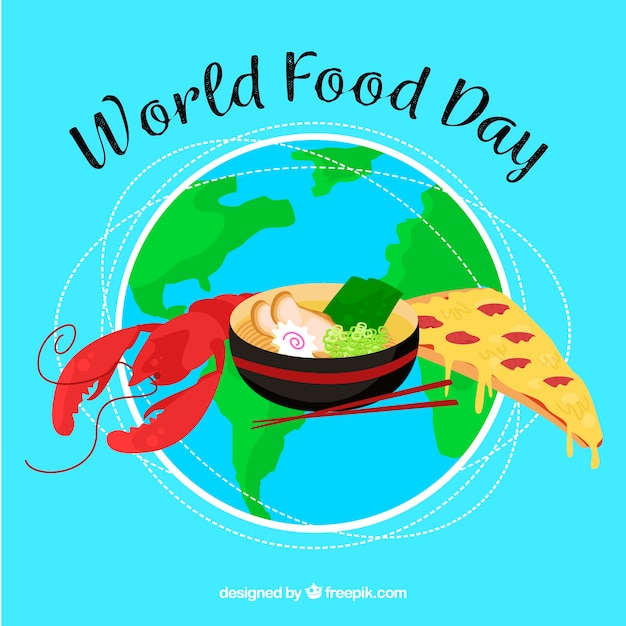 Vector gratuito fondo del día mundial de la comida