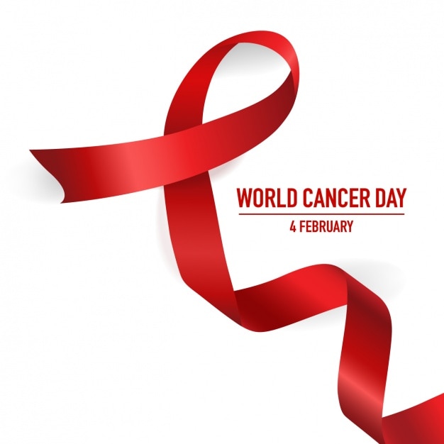 Vector gratuito fondo del día mundial contra el cáncer