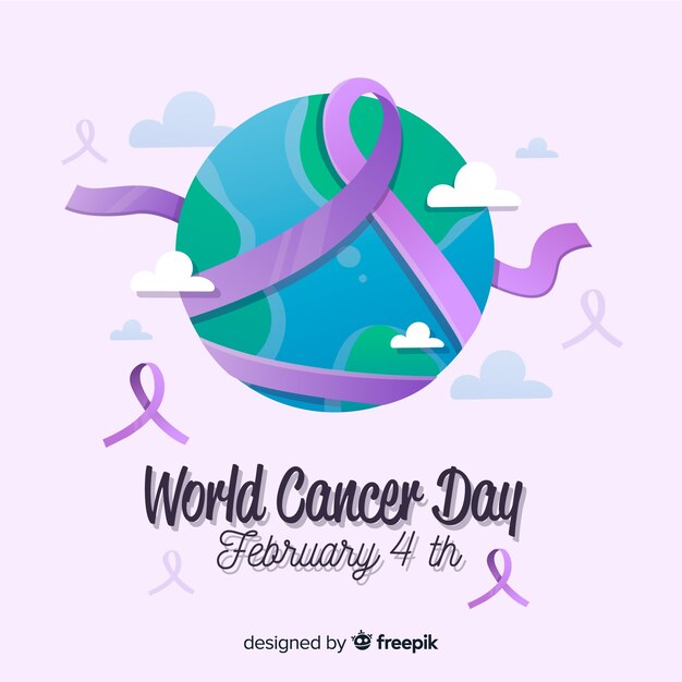 Fondo del día mundial contra el cáncer