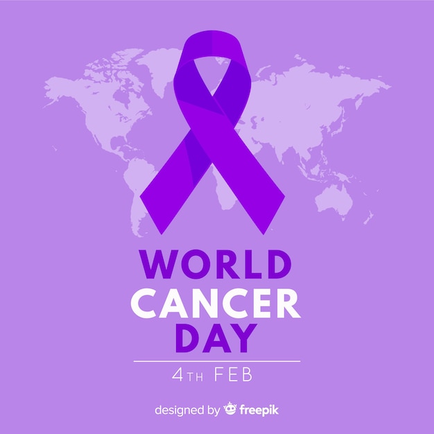 Fondo del día mundial contra el cáncer