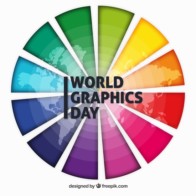Fondo de día mundial de los gráficos 