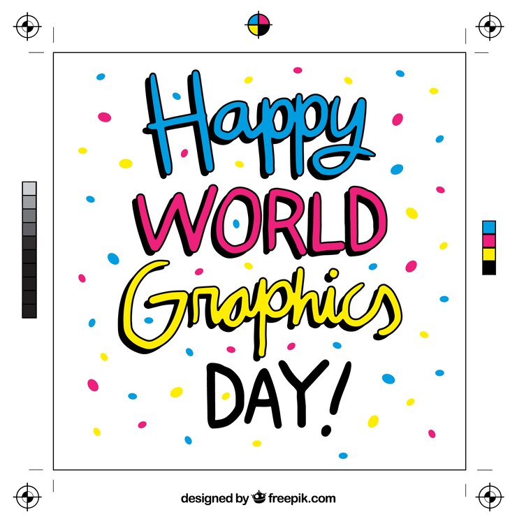 Vector gratuito fondo de día mundial de los gráficos 