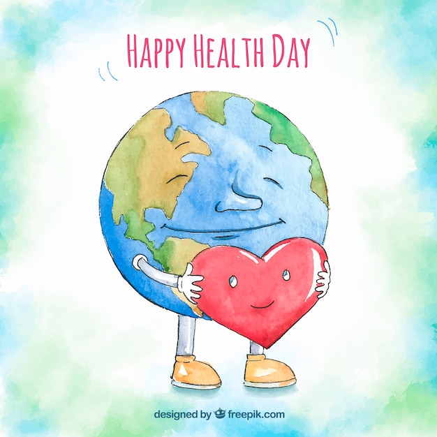 Vector gratuito fondo del día mundial de la salud