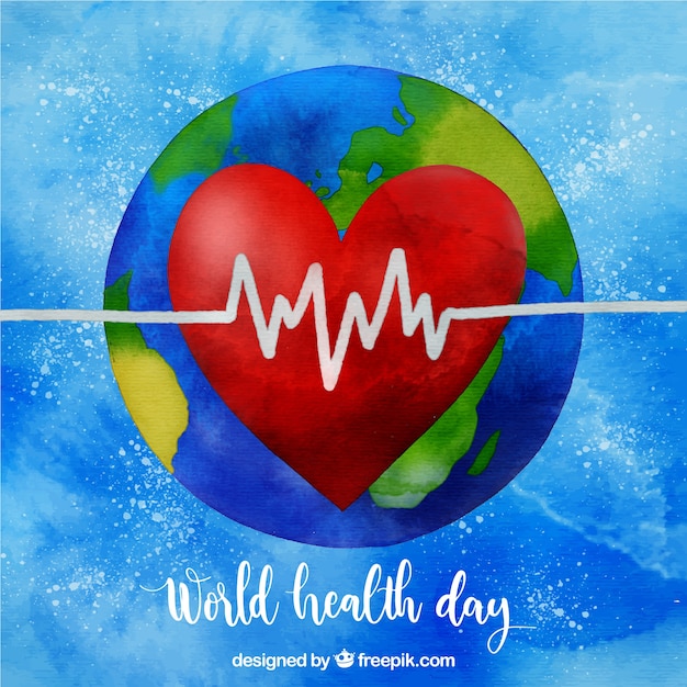 Vector gratuito fondo del día mundial de la salud