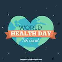 Vector gratuito fondo del día mundial de la salud