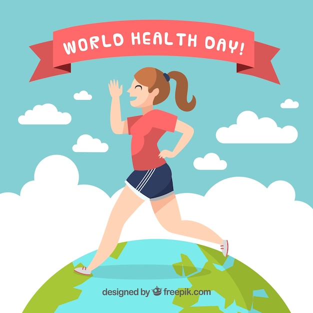 Vector gratuito fondo del día mundial de la salud