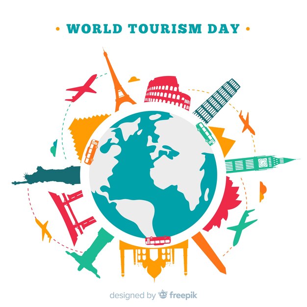 Fondo del día mundial del turismo