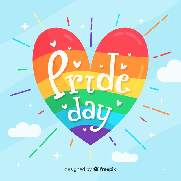 Fondo día del orgullo diseño plano