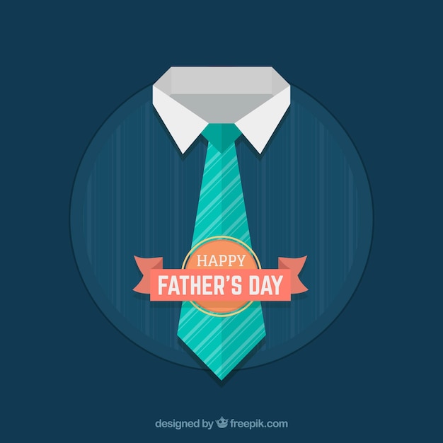 Vector gratuito fondo del día del padre con corbata