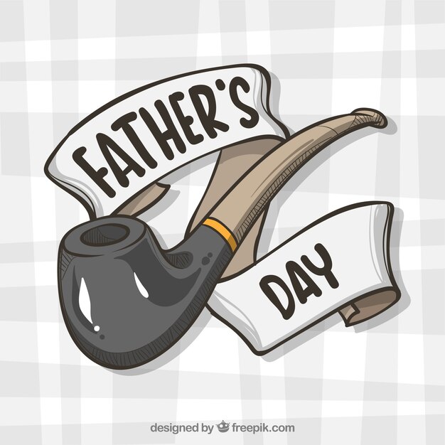 Fondo de día del padre con pipa