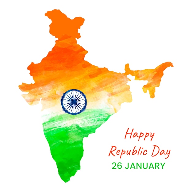 Vector gratuito fondo del día de la república de india