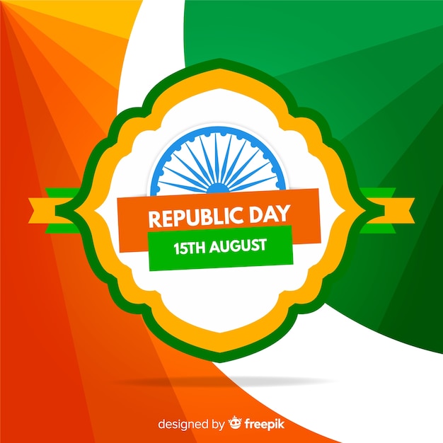 Vector gratuito fondo del día de la república de india