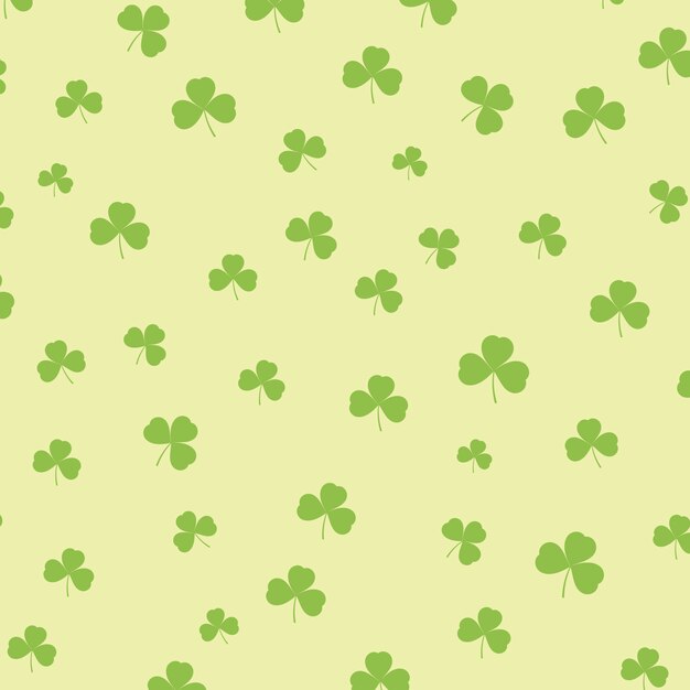 Fondo del día de San Patricio con patrón de trébol