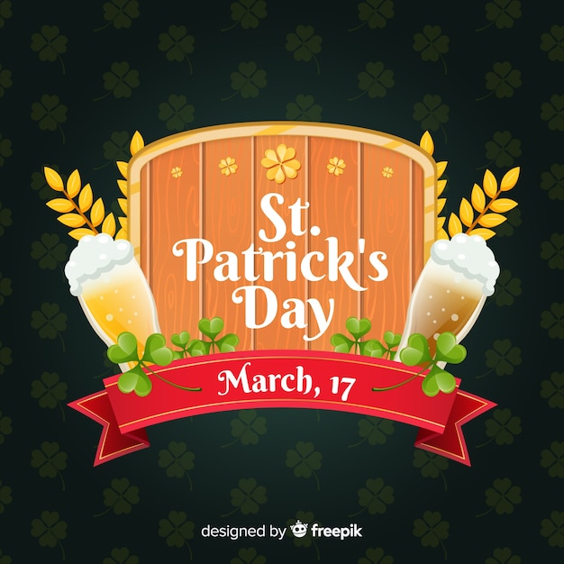 Vector gratuito fondo del día de san patricio